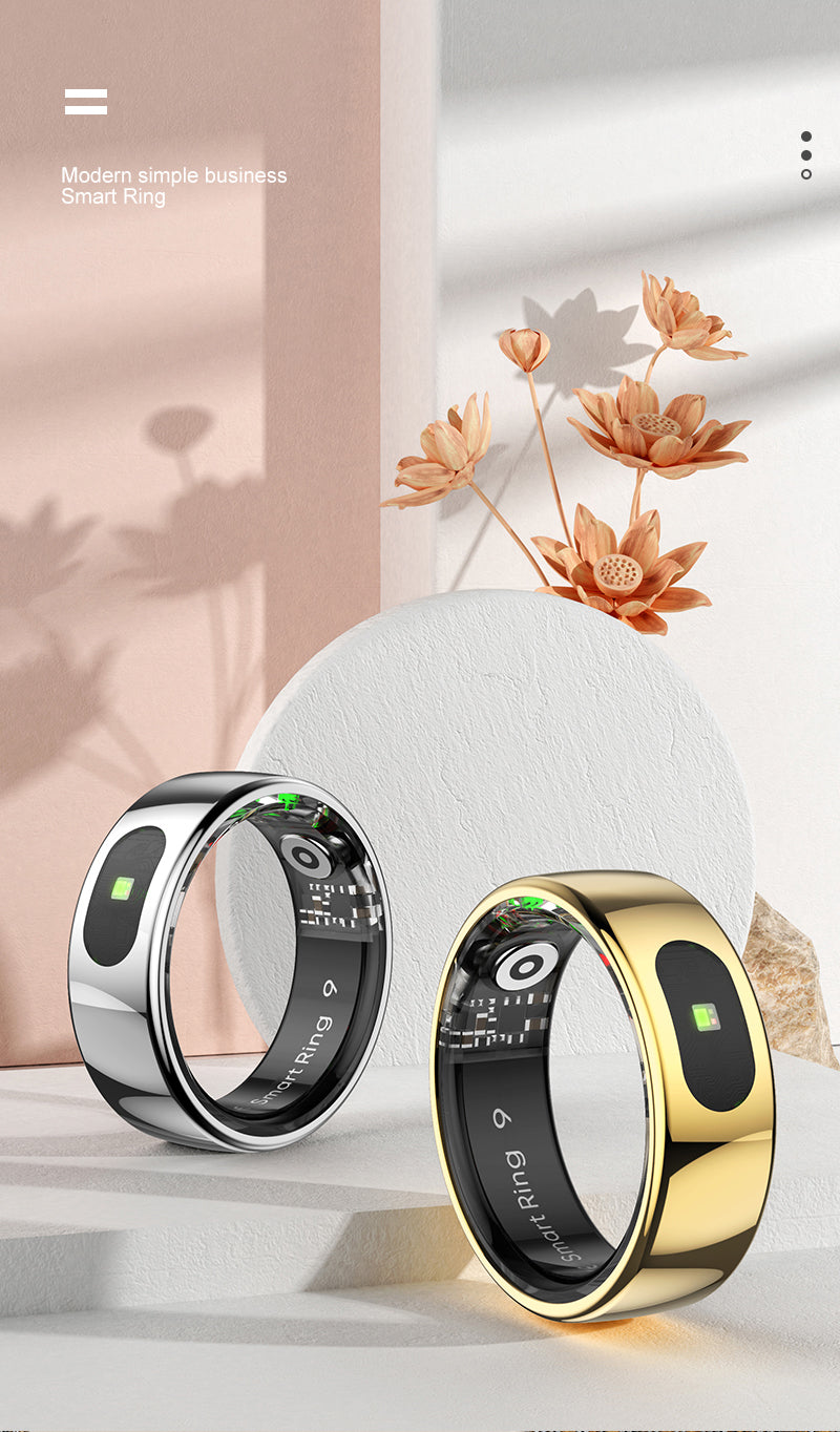 Gesture Sensing Health Tracker With Temperature Monitoring, Call and Message Alerts