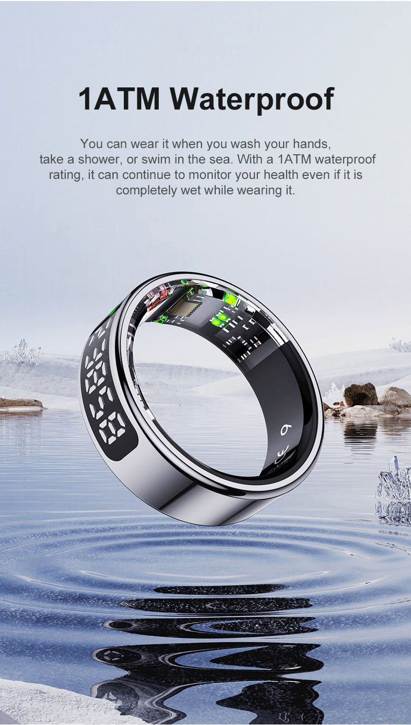 2025 Unisex Smart Ring with Smart Touchscreen Display