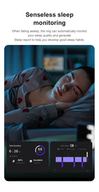 Smart Ring Notification Reminder Skin Temperature Monitor Touch NFC Health Tracker