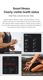 Smart Ring Notification Reminder Skin Temperature Monitor Touch NFC Health Tracker