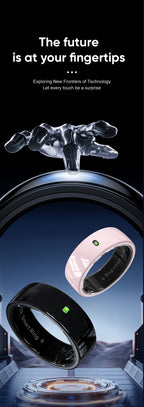 Smart Ring Notification Reminder Skin Temperature Monitor Touch NFC Health Tracker
