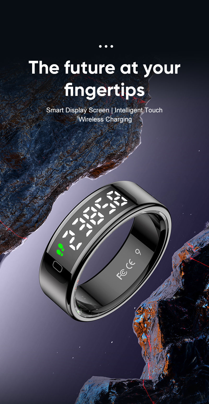 2026 Unisex Smart Ring with Smart Touchscreen Display
