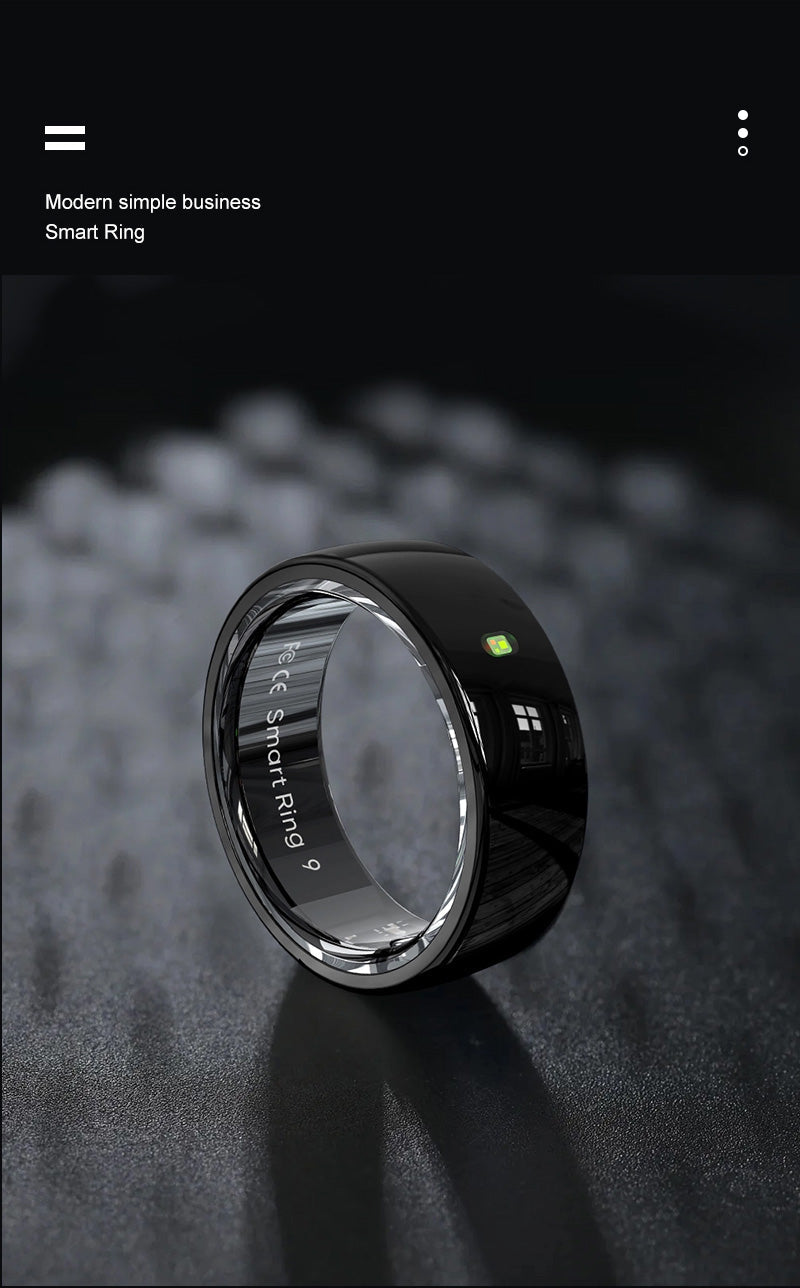 Smart Ring Notification Reminder Skin Temperature Monitor Touch NFC Health Tracker