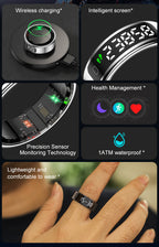 2026 Unisex Smart Ring with Smart Touchscreen Display