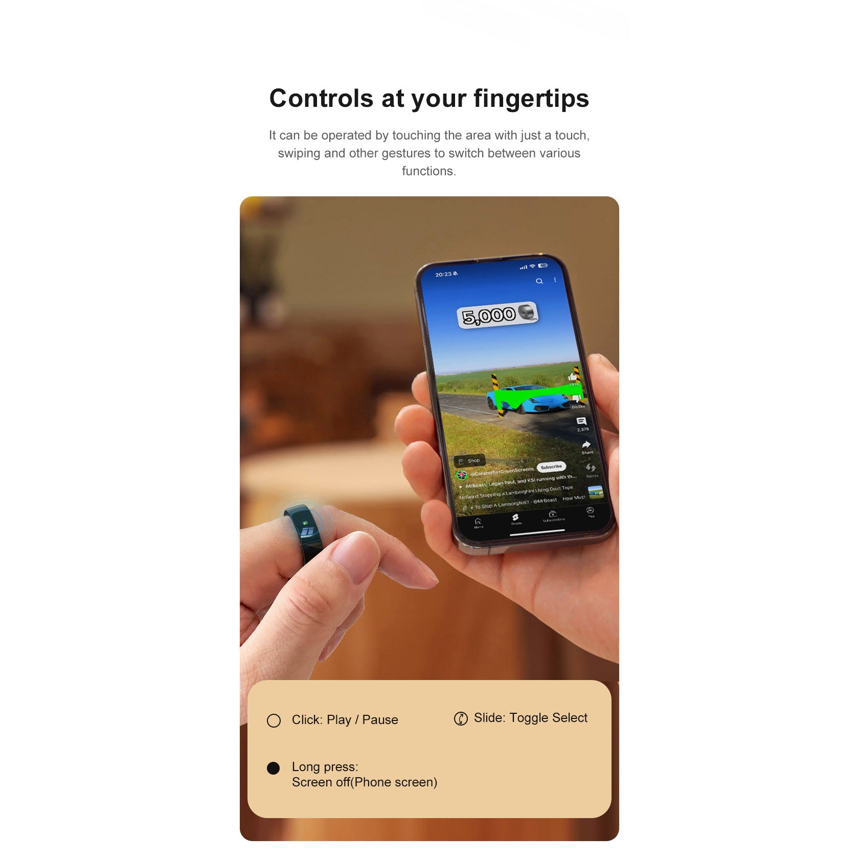 Smart Ring Notification Reminder Skin Temperature Monitor Touch NFC Health Tracker