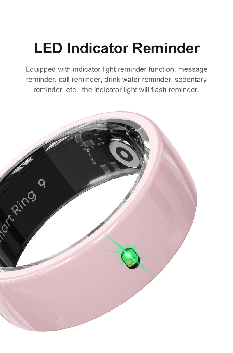 Smart Ring Notification Reminder Skin Temperature Monitor Touch NFC Health Tracker
