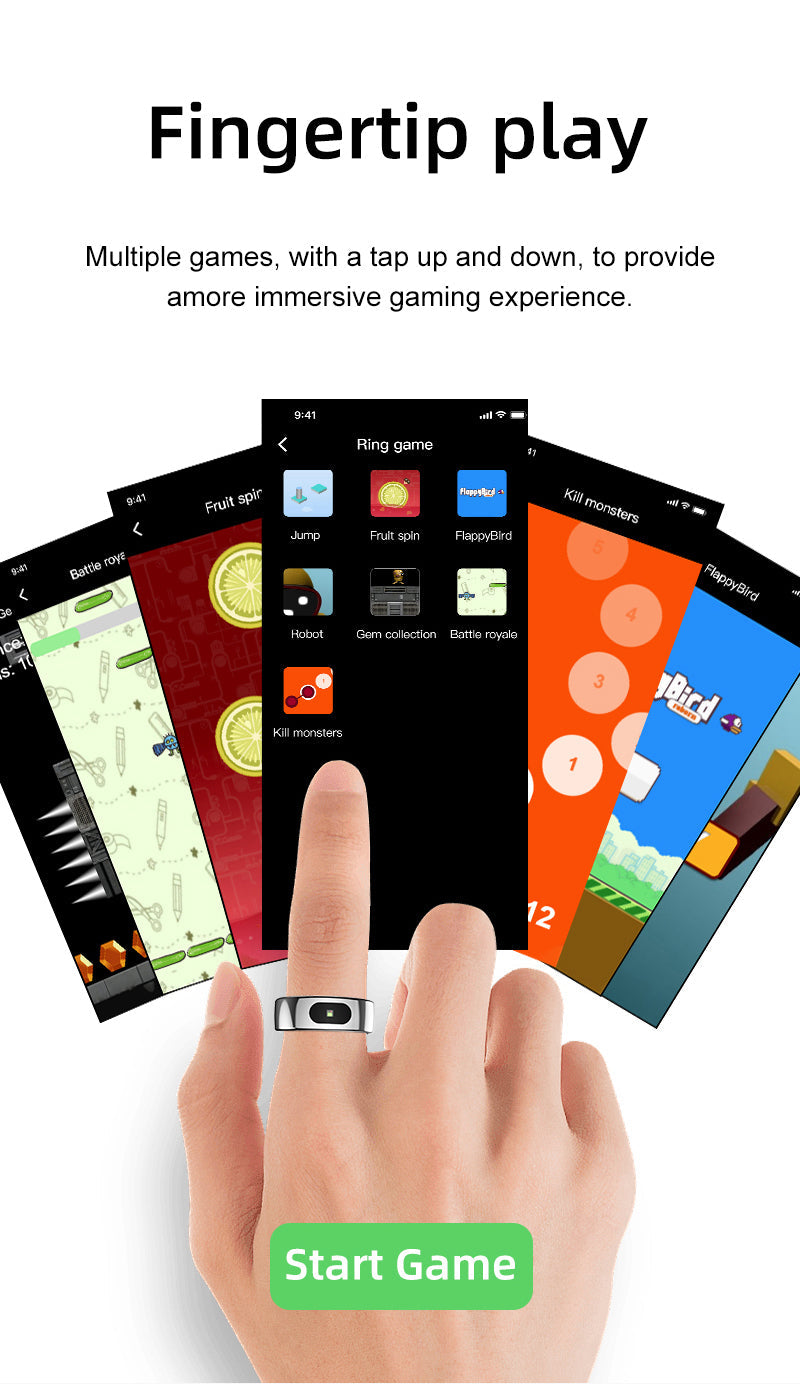 Gesture Sensing Health Tracker With Temperature Monitoring, Call and Message Alerts